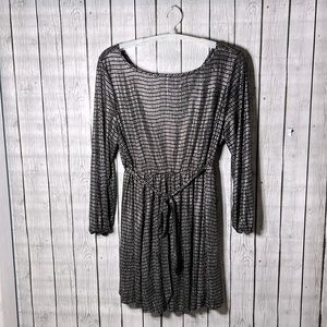 Shein curve long sleeve black/silver dress size 4XL